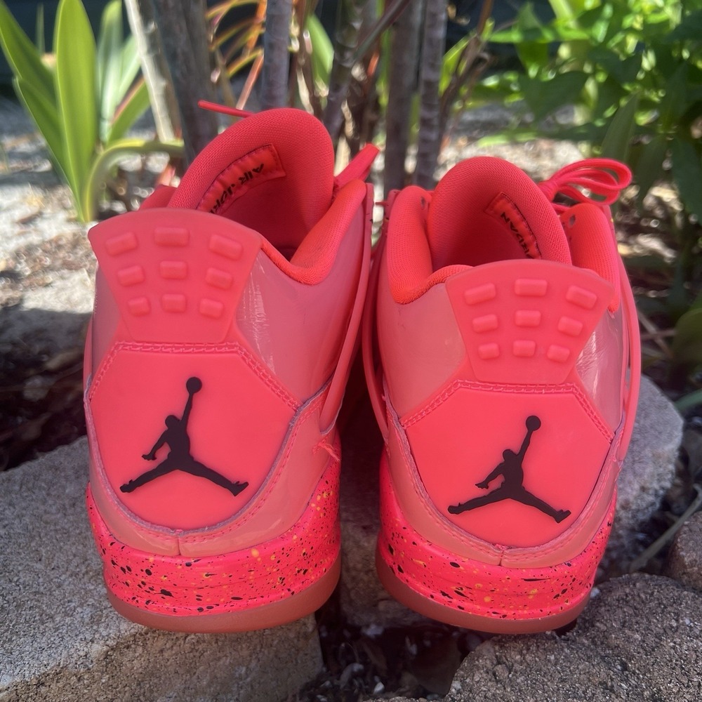 Excellent Size 8 W / 6.5 M - Air Jordan 4 Retro NRG Hot Punch Pink - Picture 4 of 11